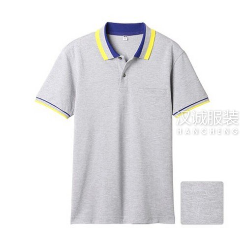 麻灰色纯棉T恤衫