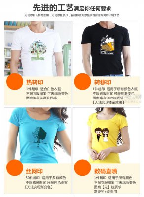 常见文化衫印花方式介绍